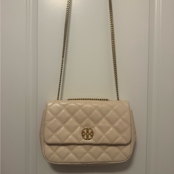Tory Burch Handbags - Tory Burch Cream Willa handbag